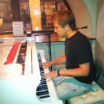 Paddy playing piano in London